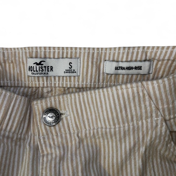 Hollister Beige Striped Mini Skirt - Picture 2 of 2